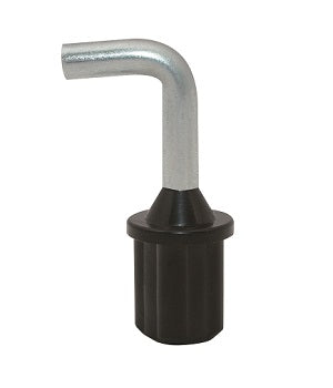 90 degree bend tent pole spigots for camper trailers, caravans and annexes. Avaialble in sizes that suit 19, 22 & 25mm OD Tubing. Australian Poles Apart Camping Products