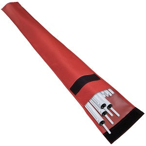 170cm long red canvas tent pole pole, will fit 10 standard poles