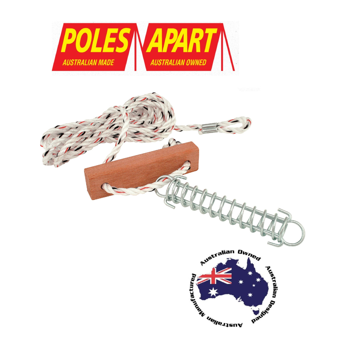 2 Double + 6 Single Ropes with Wood Runners & Springs - Free Freight ...