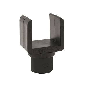 Square U Clips, to fit into 22mm OD tubing. Used on an upright support pole for sqaure ridge poles. Australian camping product Poles Apart part# 579