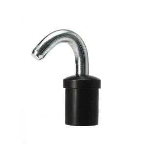 Hook bend tent pole spigots for camper trailers, caravans and annexes. Avaialble in sizes that suit 22 & 25mm OD Tubing. Australian Poles Apart Camping Products Supex Part# HBS & HBS2