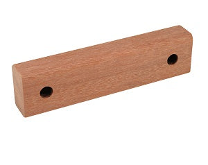 Wooden Rope Runner rectangular profile, made from varies wood sources, has 2 8mm holes at each end for attaching to guy ropes. Australian Camping Products Poles Apart Part# 456